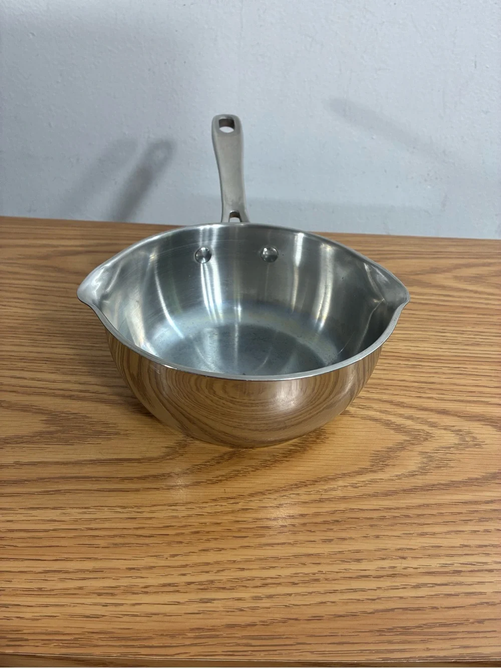 Emeril Lagasse 1 Qt Stainless Steel Saucepan with double Spout Copper core Base